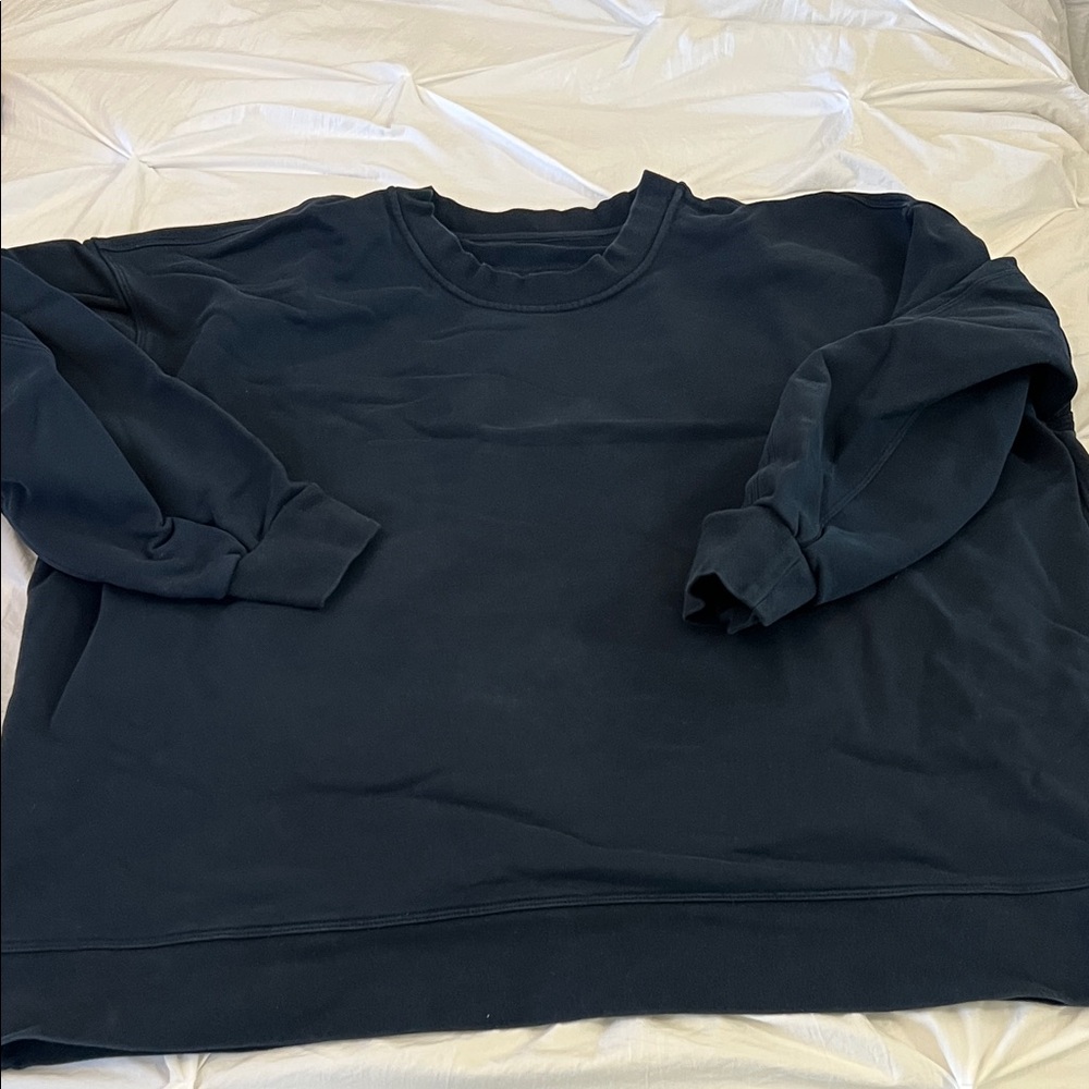 lululemon athletica Dark Blue oversized Crewneck Sweatshirt